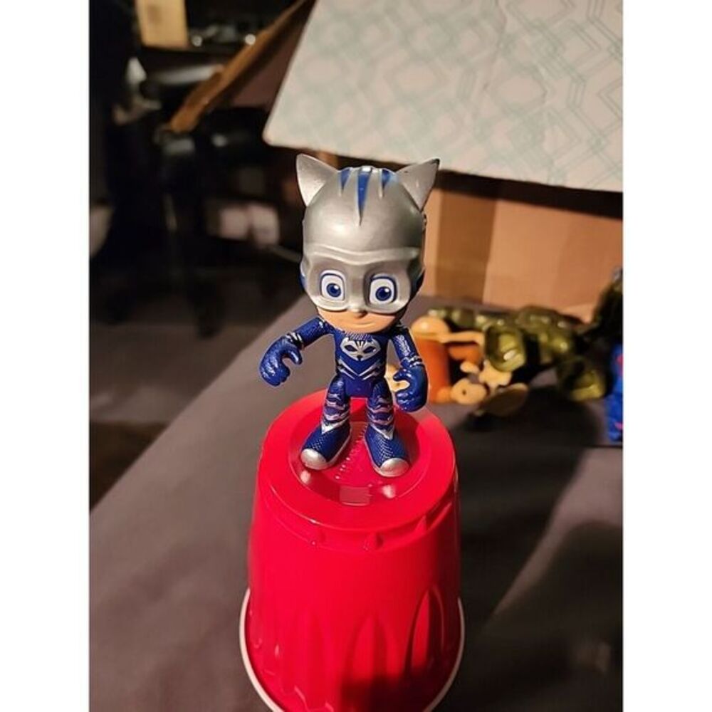 PJ Masks Power Racers: Cat-Car Catboy Action Figure Free‎ Shipping